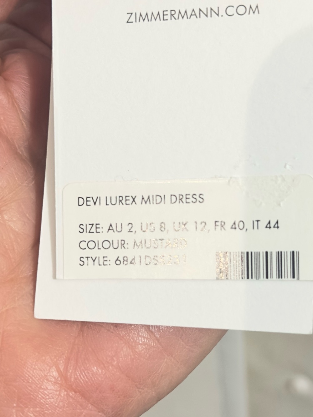 Zimmermann Mustard Yellow Asymmetrical Cutout Pleated Midi Dress - Picture 8 of 8